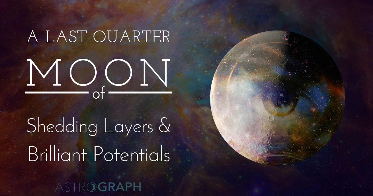 A Last Quarter Moon of Shedding Layers and Brilliant Potentials