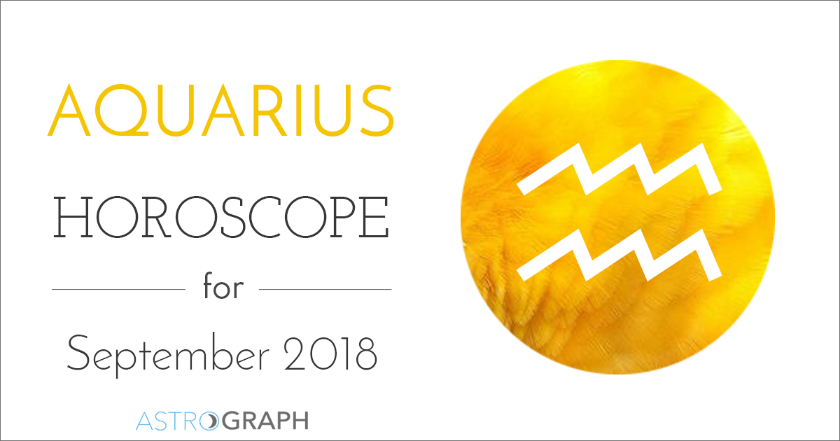 Aquarius Horoscope for September 2018