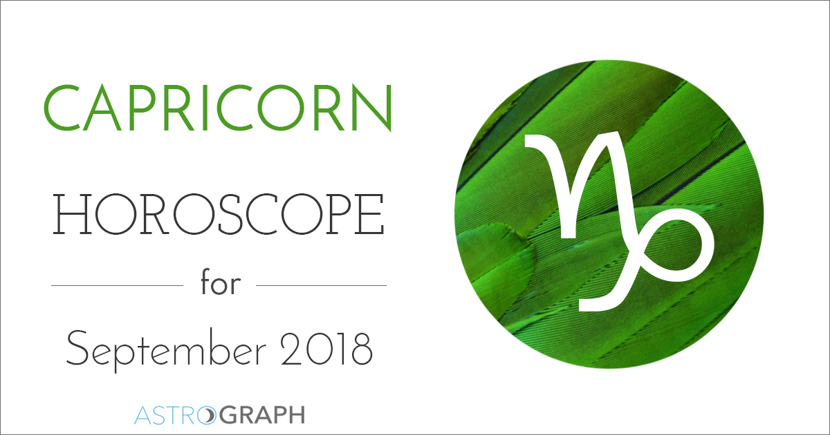 Capricorn Horoscope for September 2018