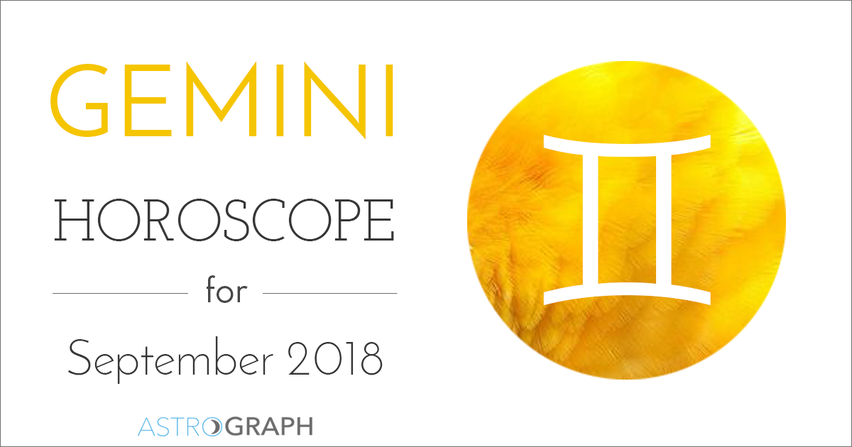 Gemini Horoscope for September 2018