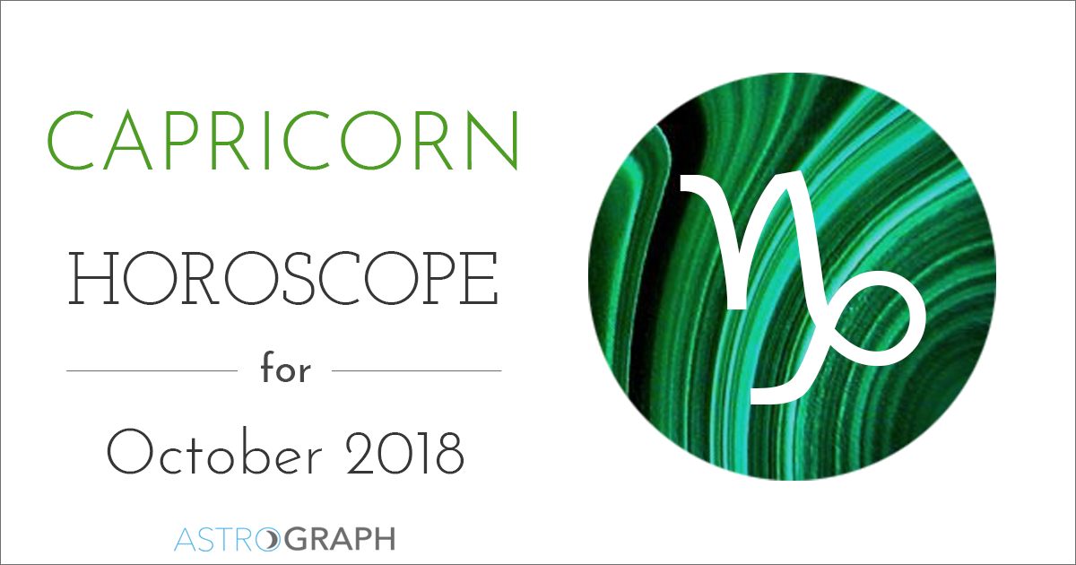 Capricorn Horoscope for October 2018