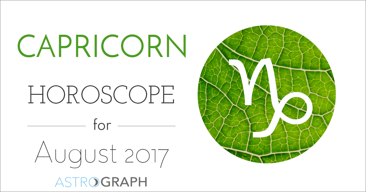 Capricorn Horoscope for August 2017